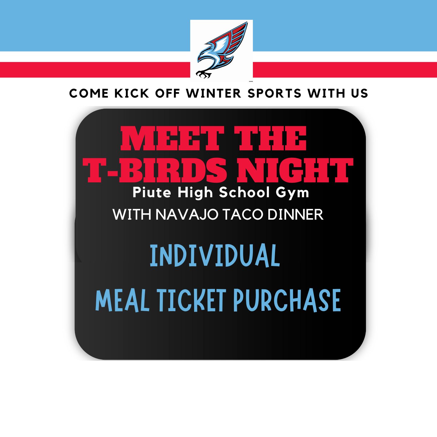 Meet the T-Birds Night - $8 Individual Plates
